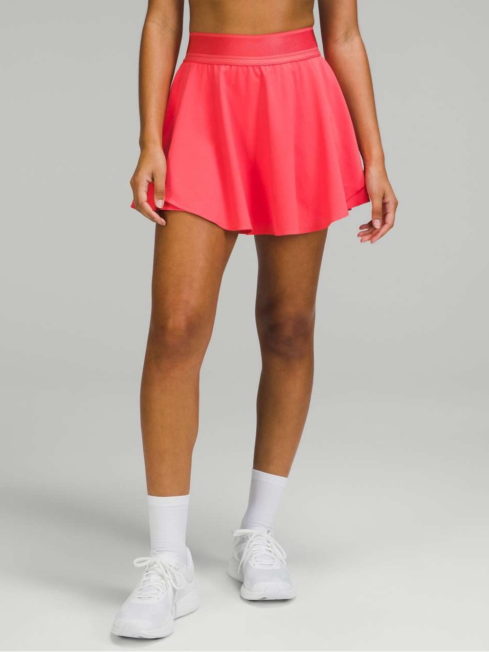 Lululemon- Court Rival Coral Pink Active Tennis Skirt, Built in Shorts, Size 2